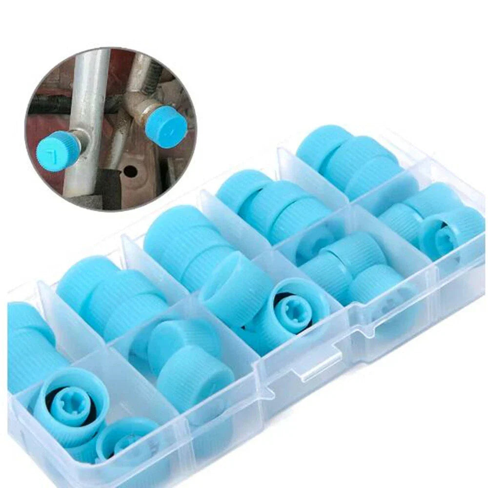 30X A/C Charging Valve Dust Cover Caps for Auto M9X1.0 M10X1.0