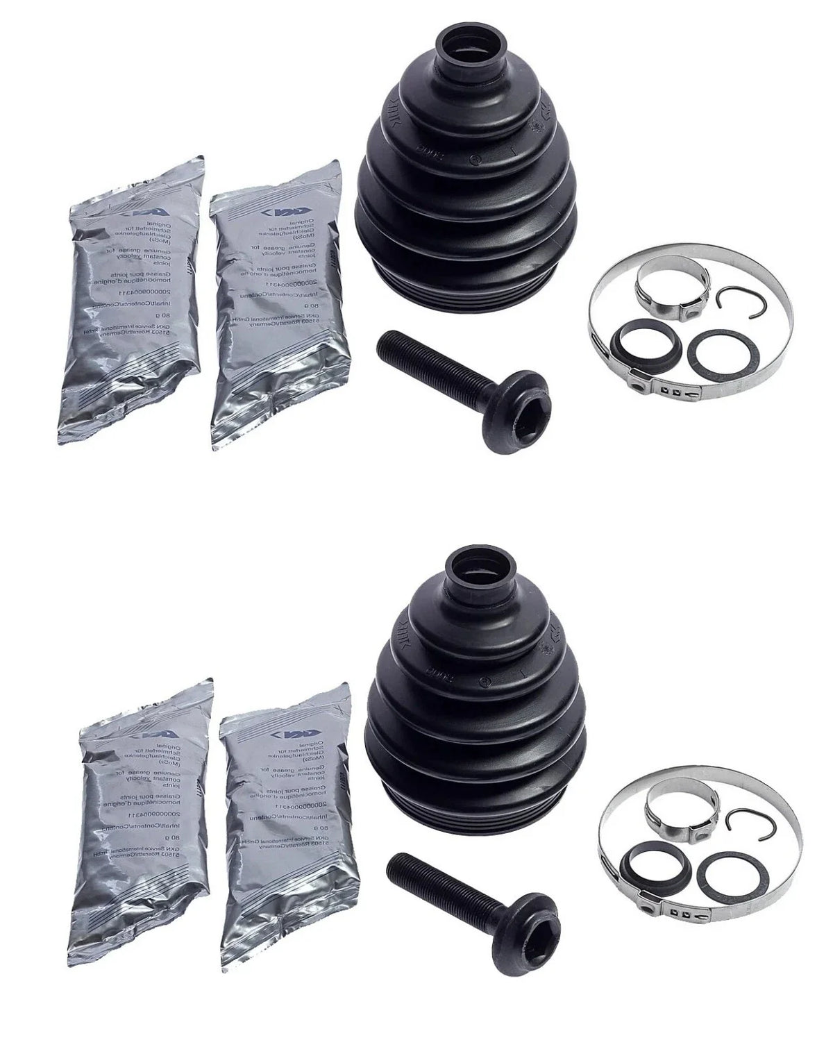Set of 2 CV Joint Boot Kit for Volkswagen Audi (GKN Loebro)