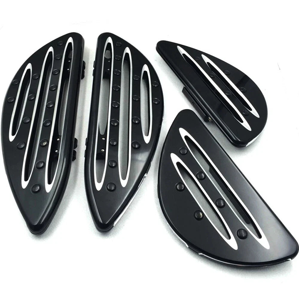 Floorboard Set for Harley Touring CVO (2014–2023) - Black CNC Cut