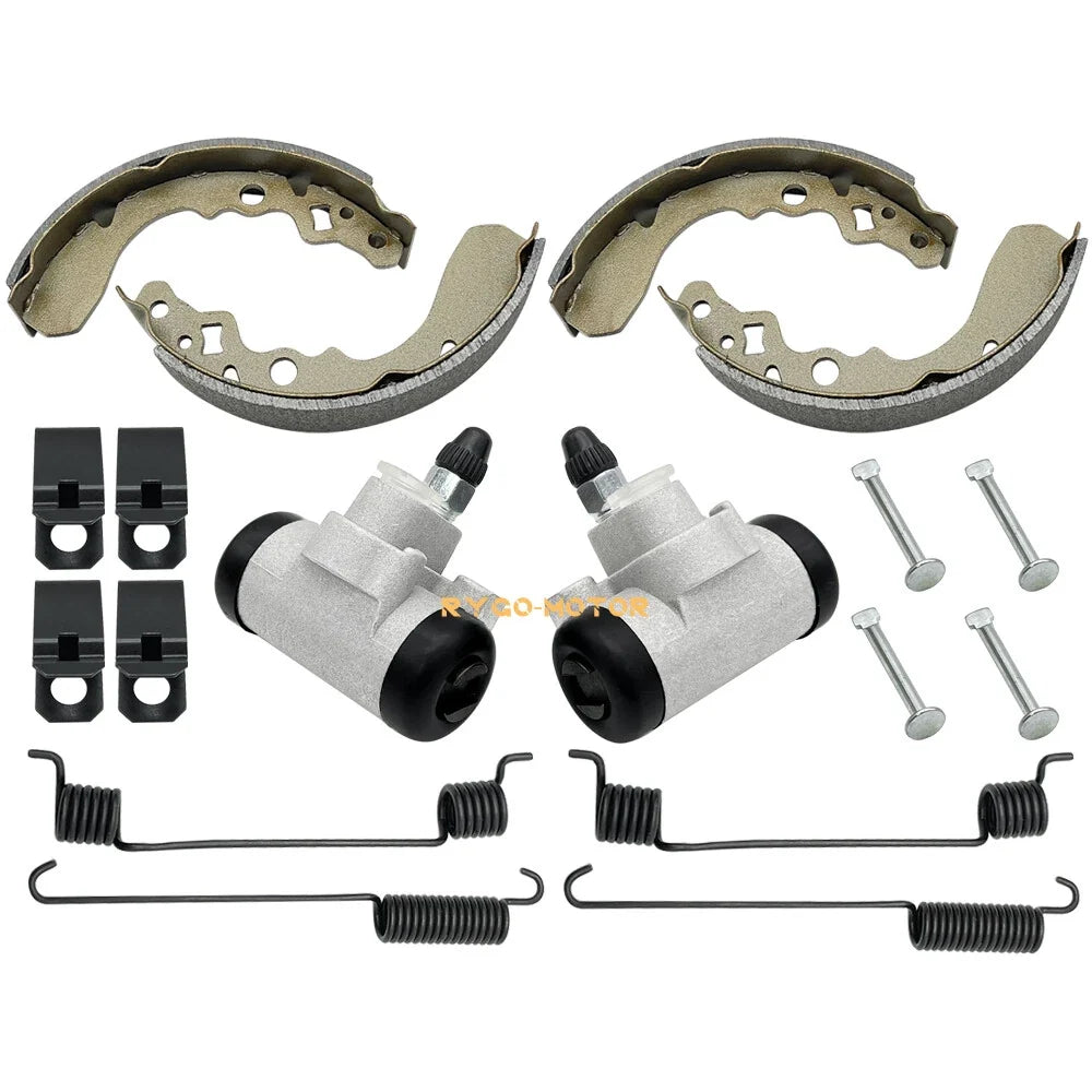 Front Brake Wheel Cylinder Shoes Springs Pins for Suzuki QuadRunner 250 (1987–2002)
