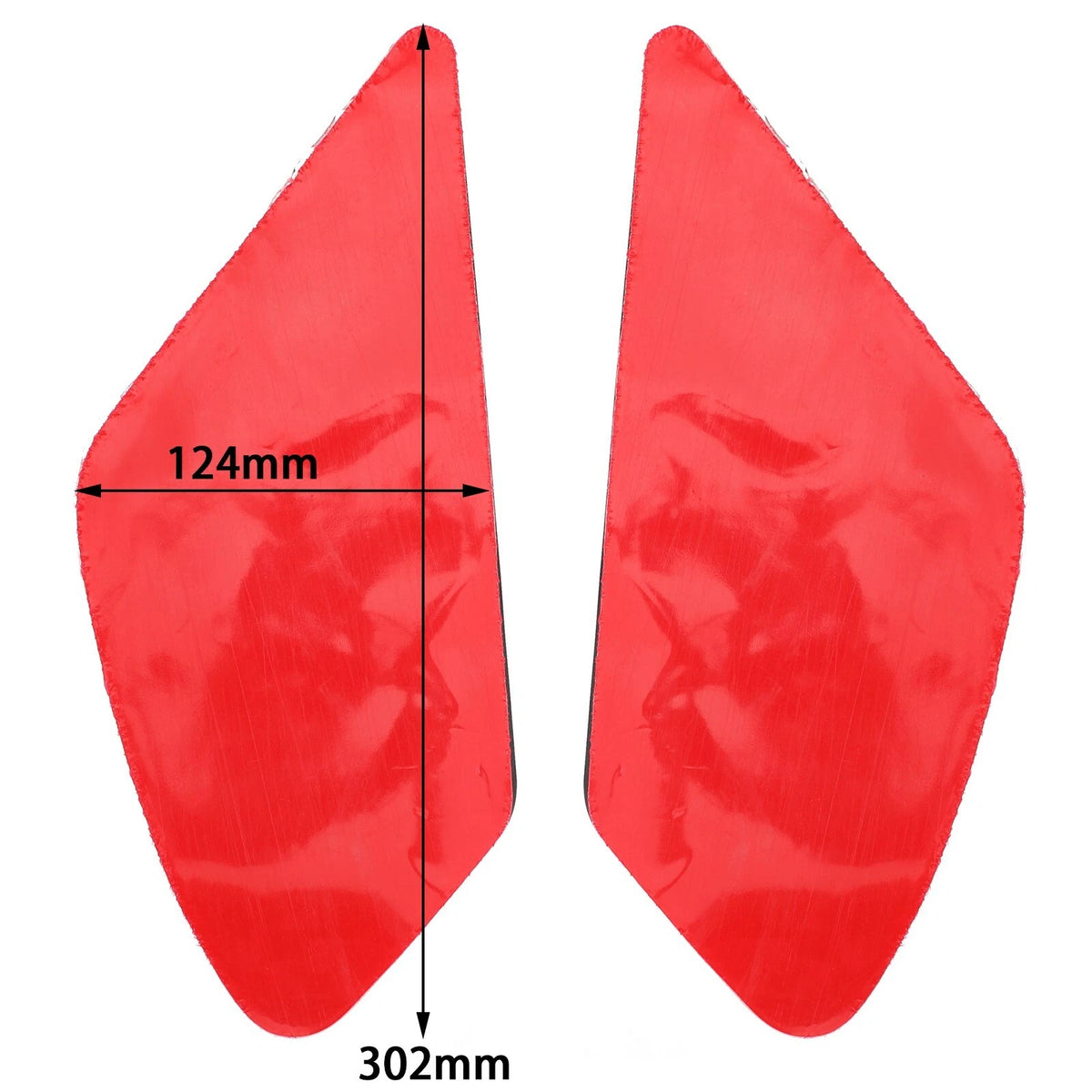Pair Rubber Tank Protector Side Tankpad for Ducati Monster 797 (2017–2019) Side-145-BLK