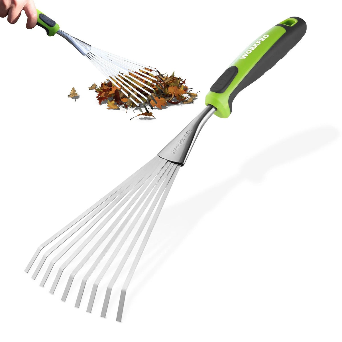 Heavy Duty Stainless Steel Garden Rake for Tilling and Loosening Soil