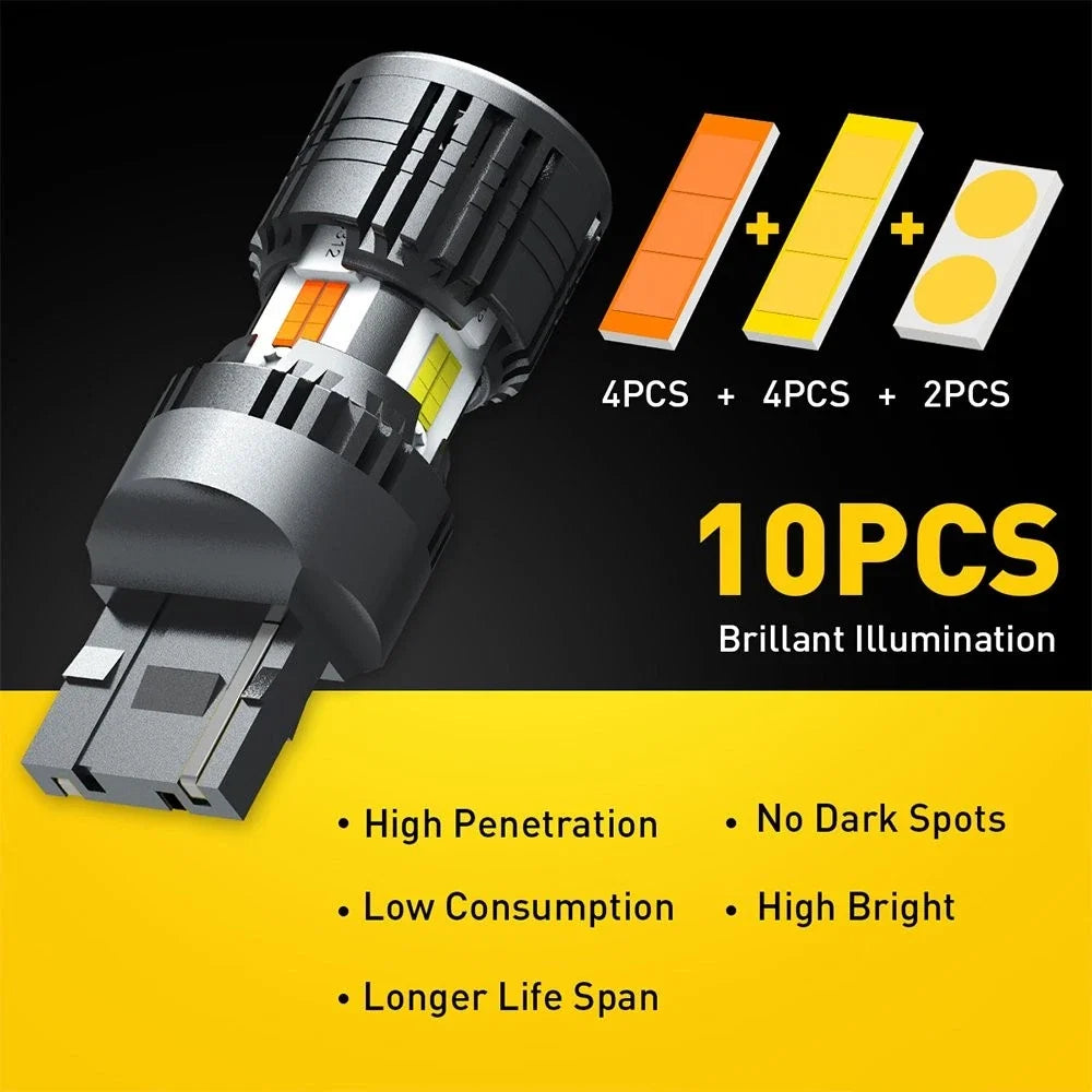 2X AUXITO 7443 LED Turn Signal Light Bulbs for