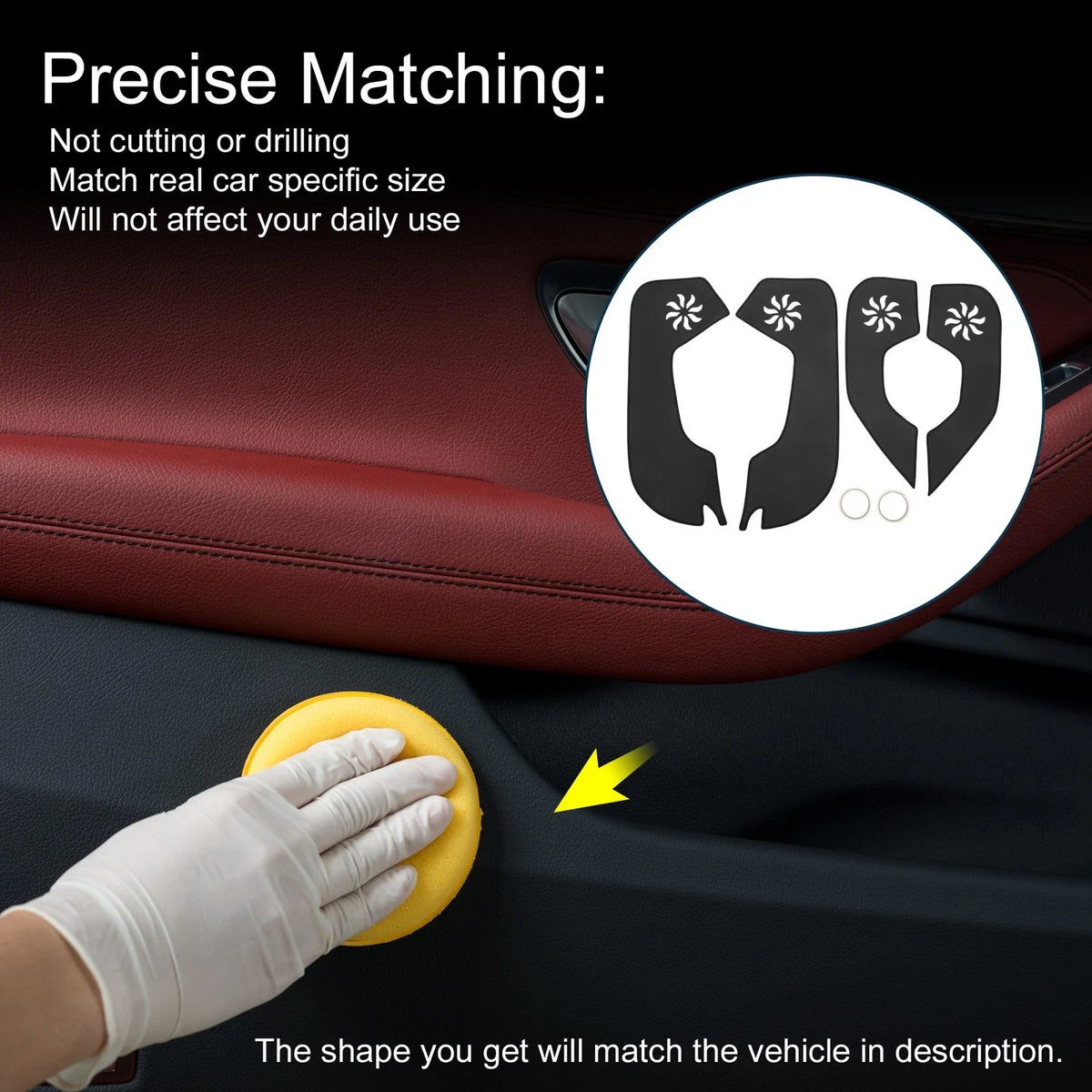 Set of 1 Car Door Anti Kick Pad Sticker Protector for Ford Focus (2012–2015)