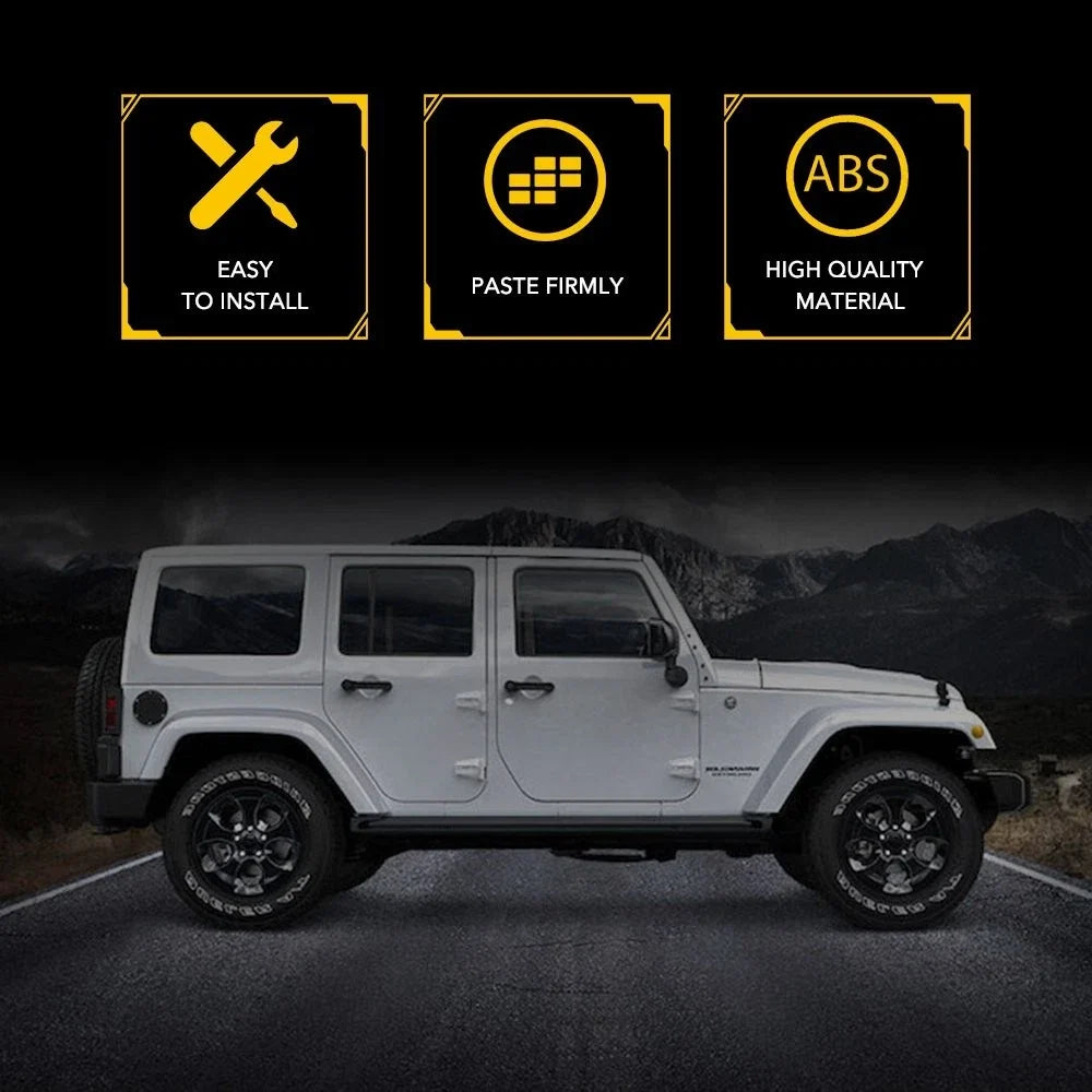 Water Rain Diverter Slot Guard Gutter Extension for Jeep Wrangler JK (2007–2017)