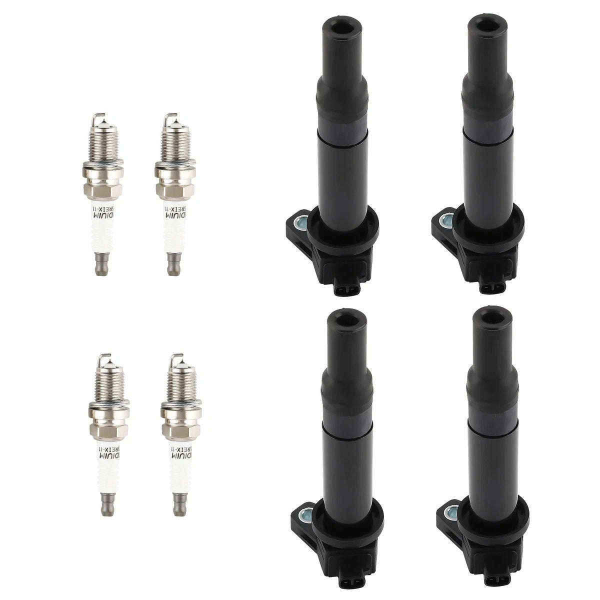 Set of 4 Ignition Spark Plugs for Dodge Attitude Hyundai Accent Kia C691 UF499