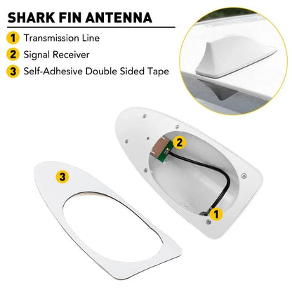 Antenna Fin Shark Cover for Universal Car Signal Trim (AM/FM)