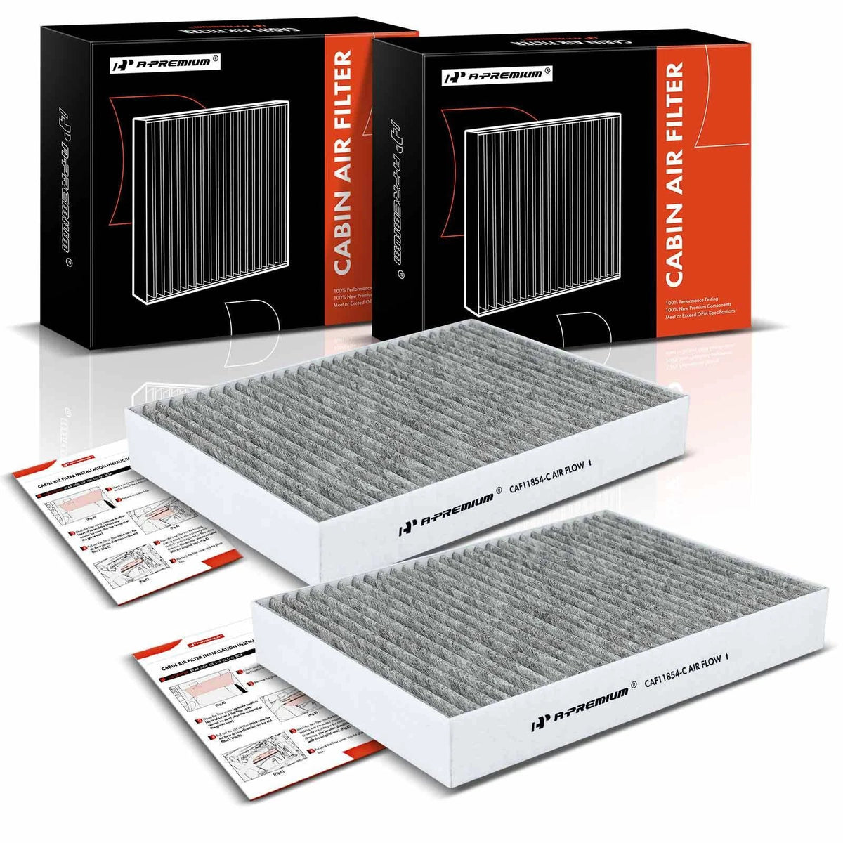 2X Activated Carbon Cabin Air Filter for Nissan Rogue Sport (2017–2022)