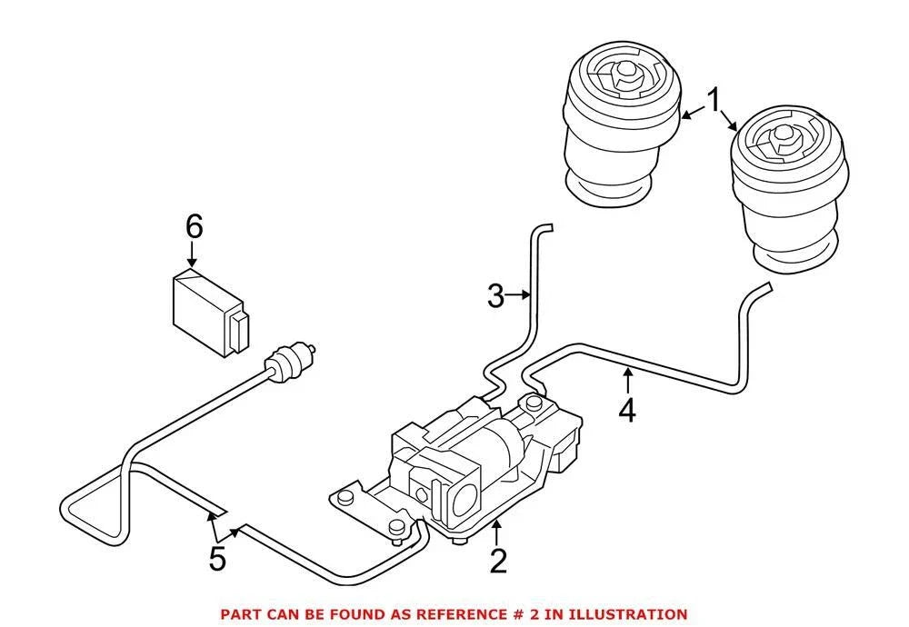 Genuine OEM Air Suspension Compressor for BMW (2000–2023) 37206875177