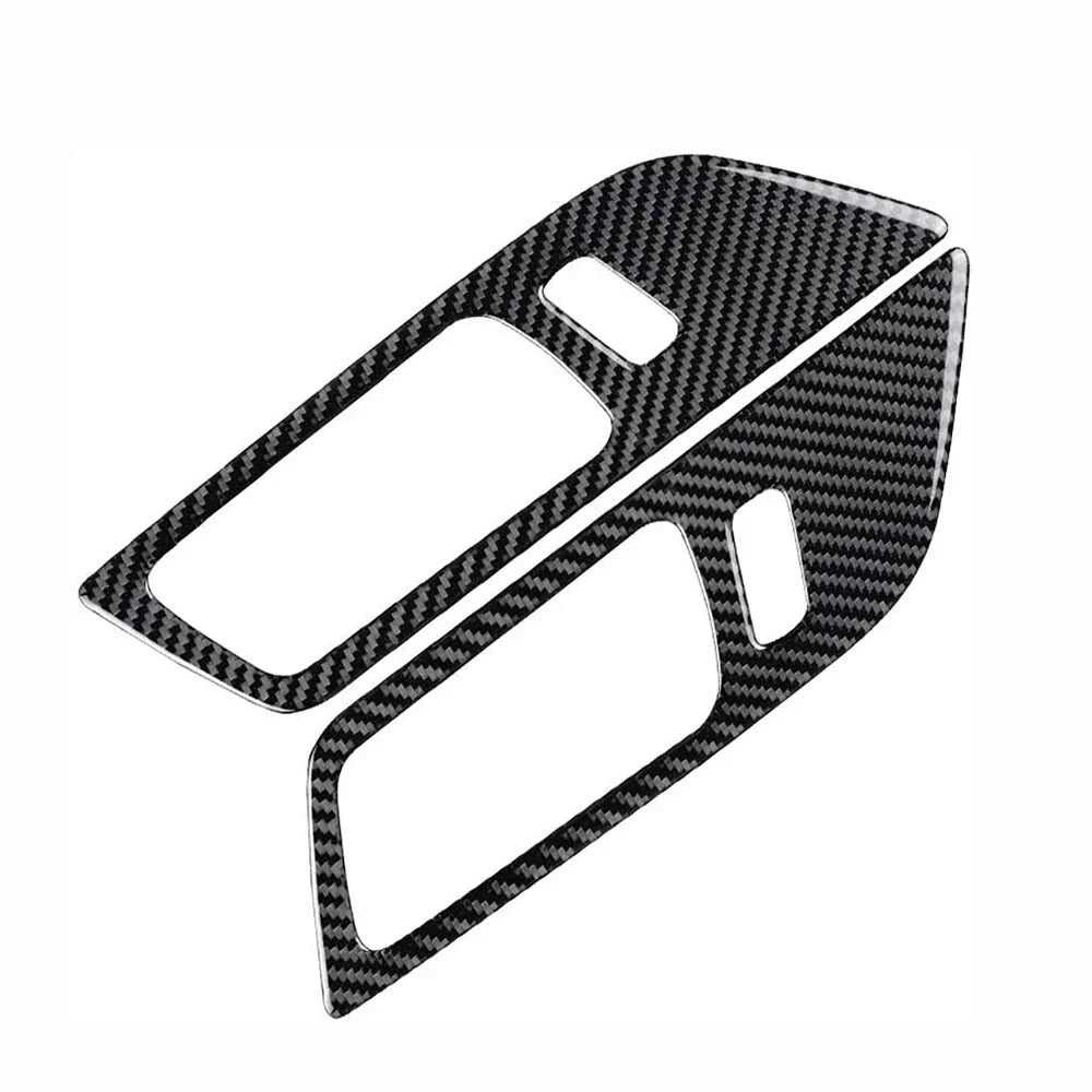Carbon Fiber Interior Door Handle Trim Covers for 2015-2022 Ford Mustang