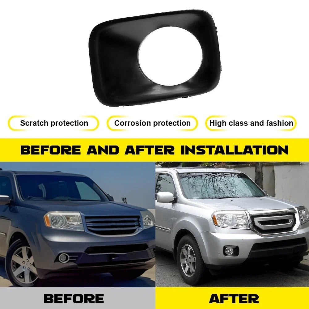 Fog Light Trim Cover Bezel Set of 2 for Honda Pilot (2009–2011) HO1039101 EXV