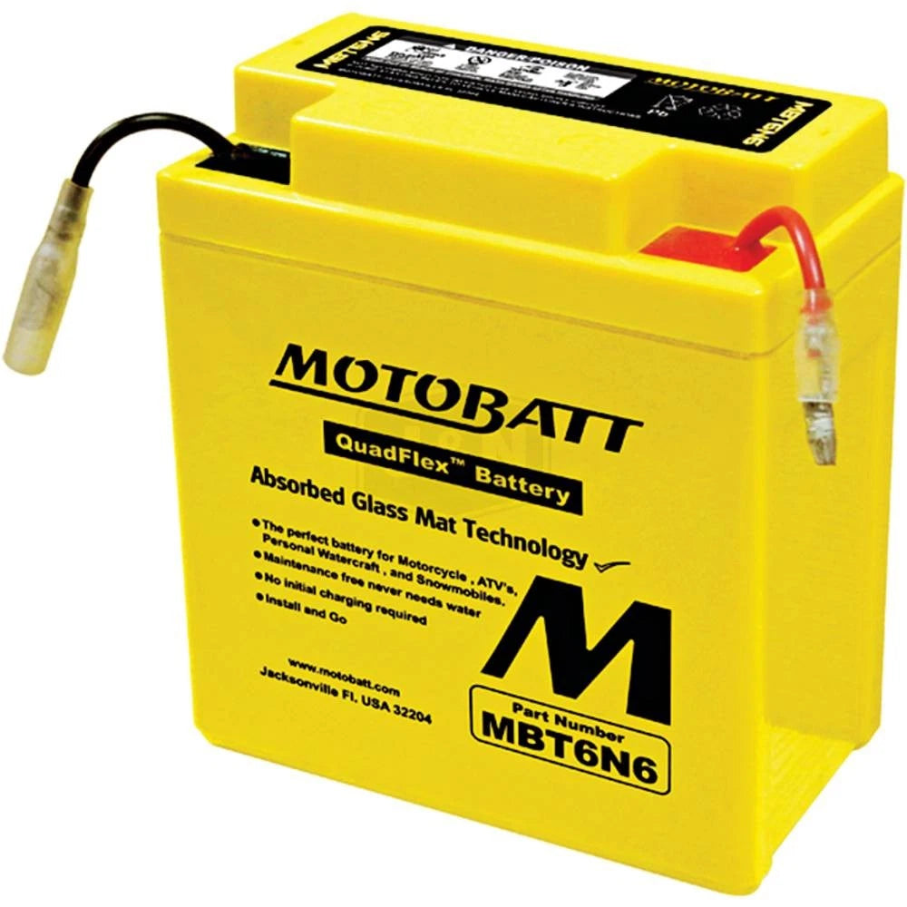 Motobatt Battery MBT6N6 for Motorcycle (2010–2023)