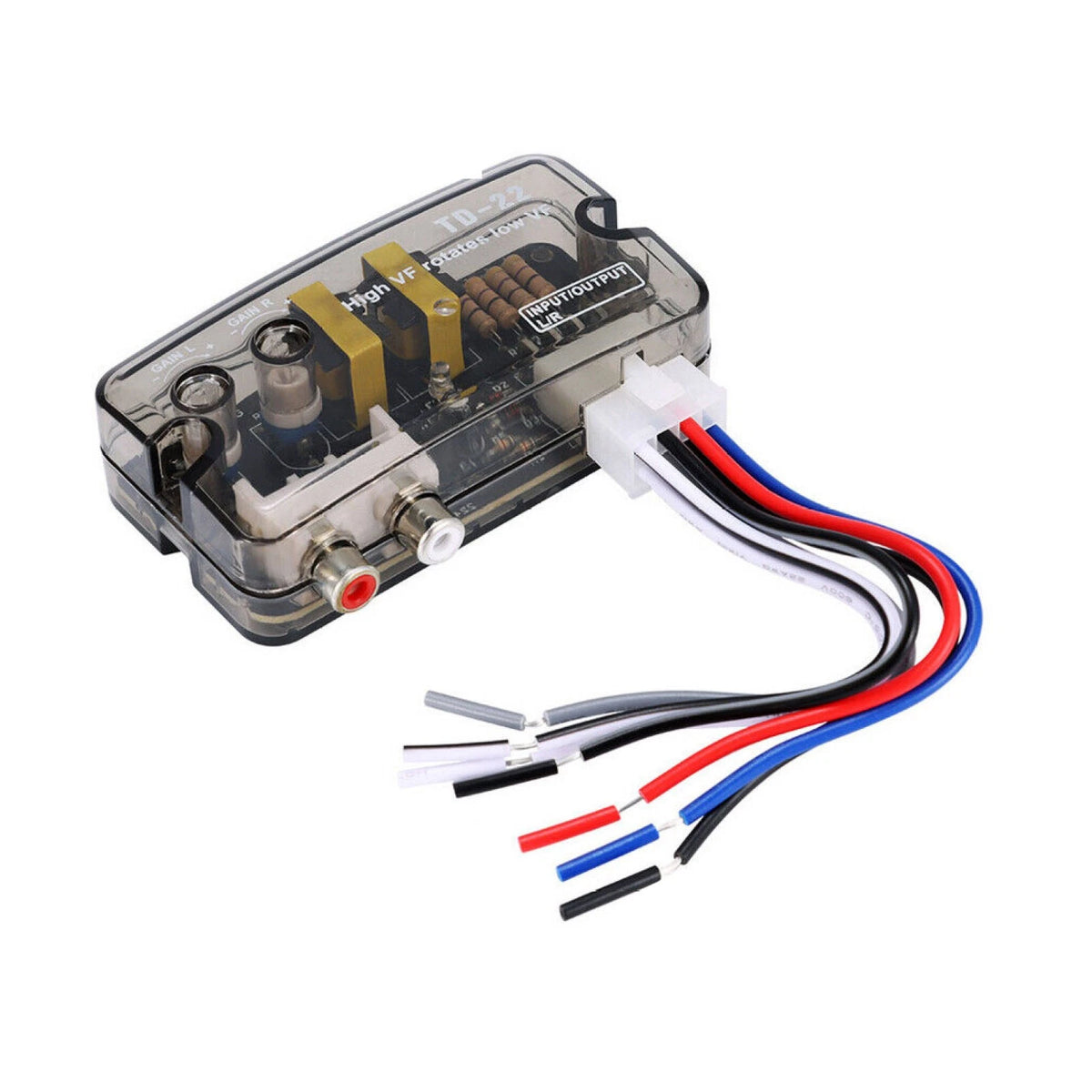 12V Car Stereo Speaker to RCA Output Adapter Level Converter