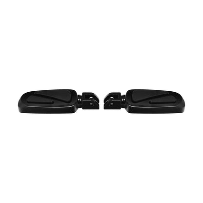 Black Front Rider Footpegs Footrest for Harley Softail FXST (2018–2025)