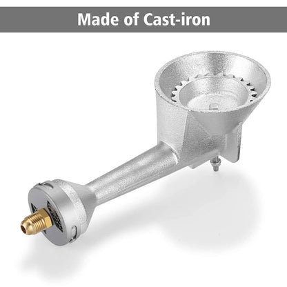 High Pressure Propane Cast-Iron Round Burner Head with Brass Fitting