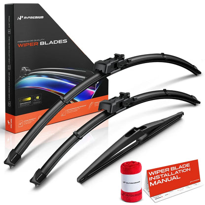 Set of 3 Windshield Wiper Blades for Mercedes-Benz GL350