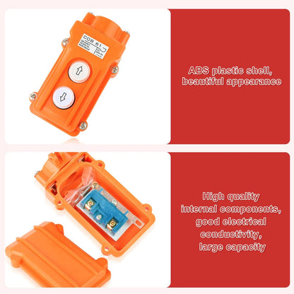 6Pcs Rainproof Push Button Switch Control Station for Hoist Crane