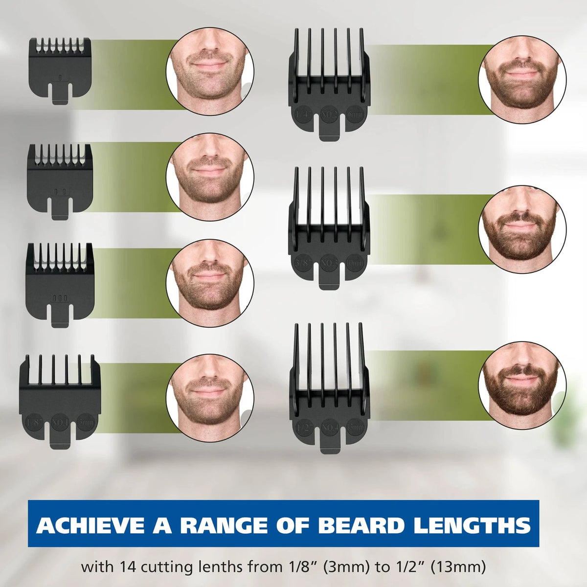 2X Wahl Groomsman Rechargeable Beard Trimmer Kit (15 Piece) - Silver/Black