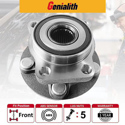 Set of 2 Front Wheel Bearing Hub Assembly for Subaru Forester Impreza XV Crosstrek (2014–2021)