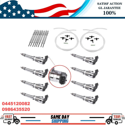 8x Diesel Fuel Injectors for GMC Duramax Silverado (2007–2010) 6.6L