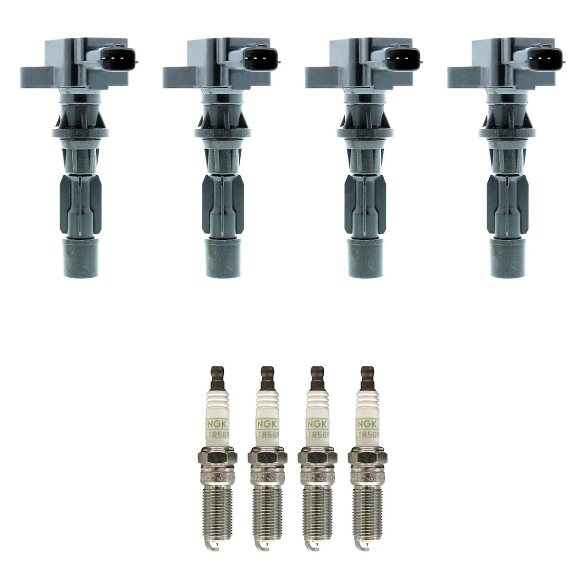 Set of 4 Ignition Coils & NGK Platinum Spark Plugs for Mazda 3 6 CX-7 (2004–2013)