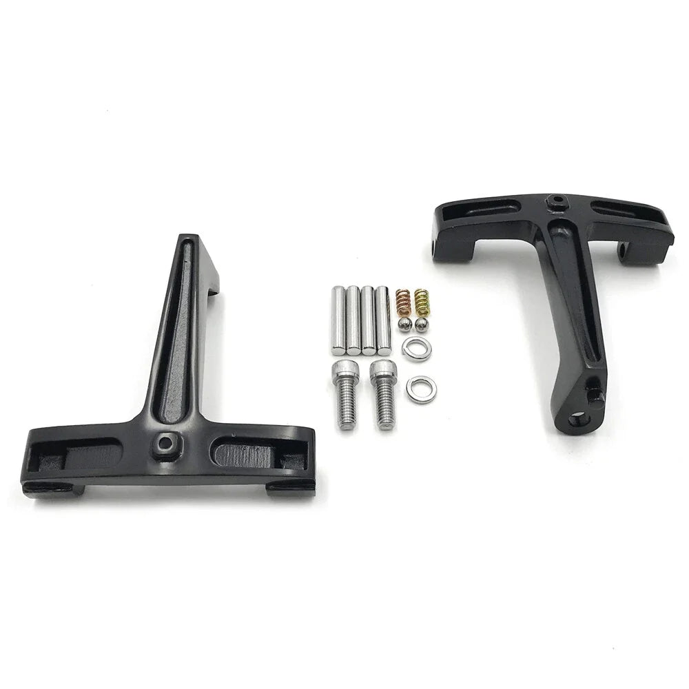 Shark Fin Leaf Defiance Passenger Footboard Kit for Harley Touring (1993–2008)