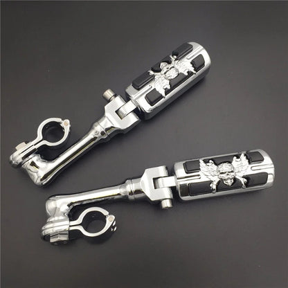 Chrome 1" LA PMK FootPeg for Honda GoldWing VTX1300 Shadow Valkyrie (2001–2008)