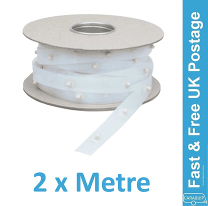 2M Swish Visa Curtain Popper Tape for Caravan Motorhome Campervan (SW800)
