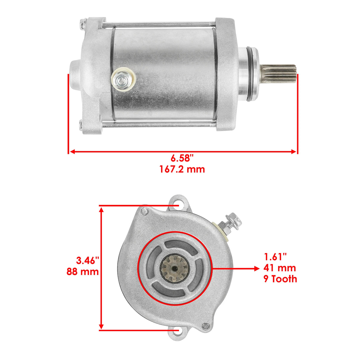 Starter for Arctic Cat 400 2X4 4X4 (1998–2002) AB211518796AD, 0825014, 0825012