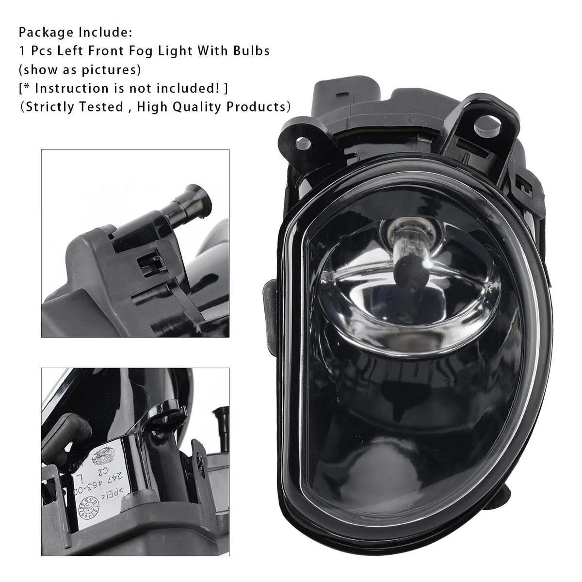 Left Driver Side Front Bumper Fog Light for Audi A8 D3 (2004–2007) 4E0941699A