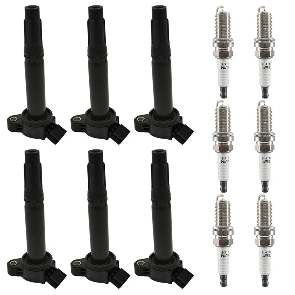 6X Ignition Coils + 6X Iridium Spark Plugs for Toyota Lexus 3.5L 4.0 (2005–2021)