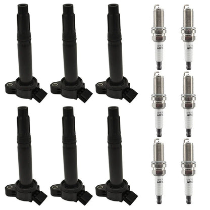 6X Ignition Coils + 6X Iridium Spark Plugs for Toyota Lexus 3.5L 4.0 (2005–2021)