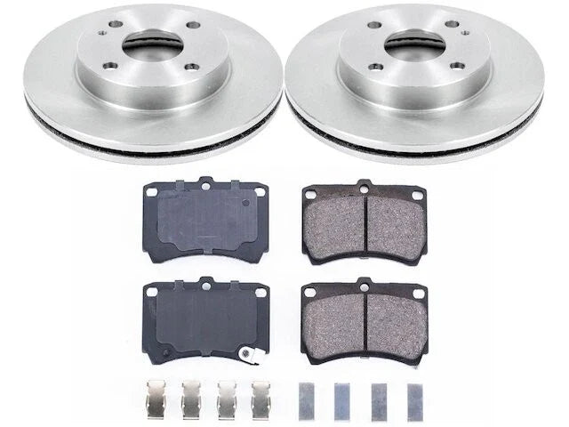 Front Brake Pad and Rotor Kit for Mazda 323 (1990–1994) BP995XJ