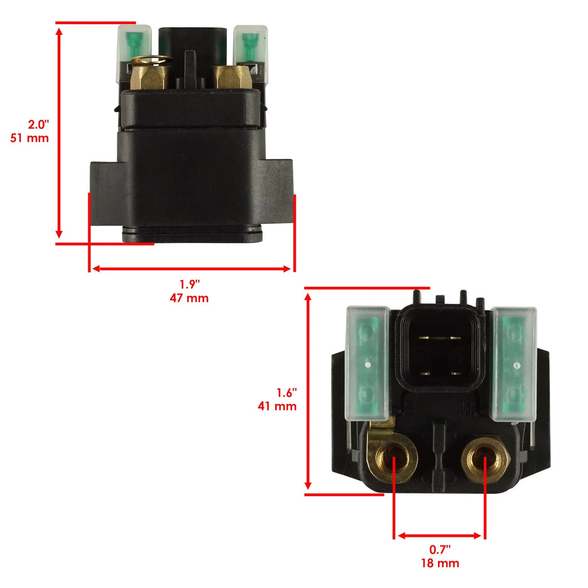 Starter Solenoid Relays for Suzuki V-Strom XT DL1000 (2018–2019) 31800-06G00, RE1095 - MA