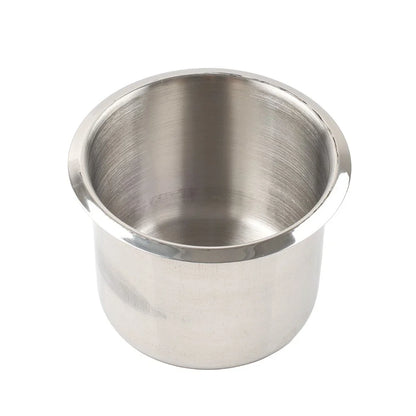 Stainless Steel Drop-in Cup Holder for Universal Applications (Boat, RV, Car, Truck)