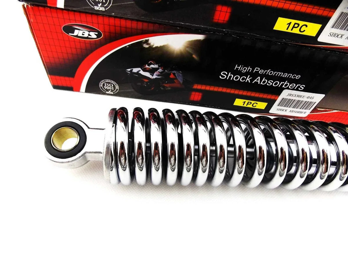 330mm Chrome Rear Shock Absorbers for BSA B25T Victor