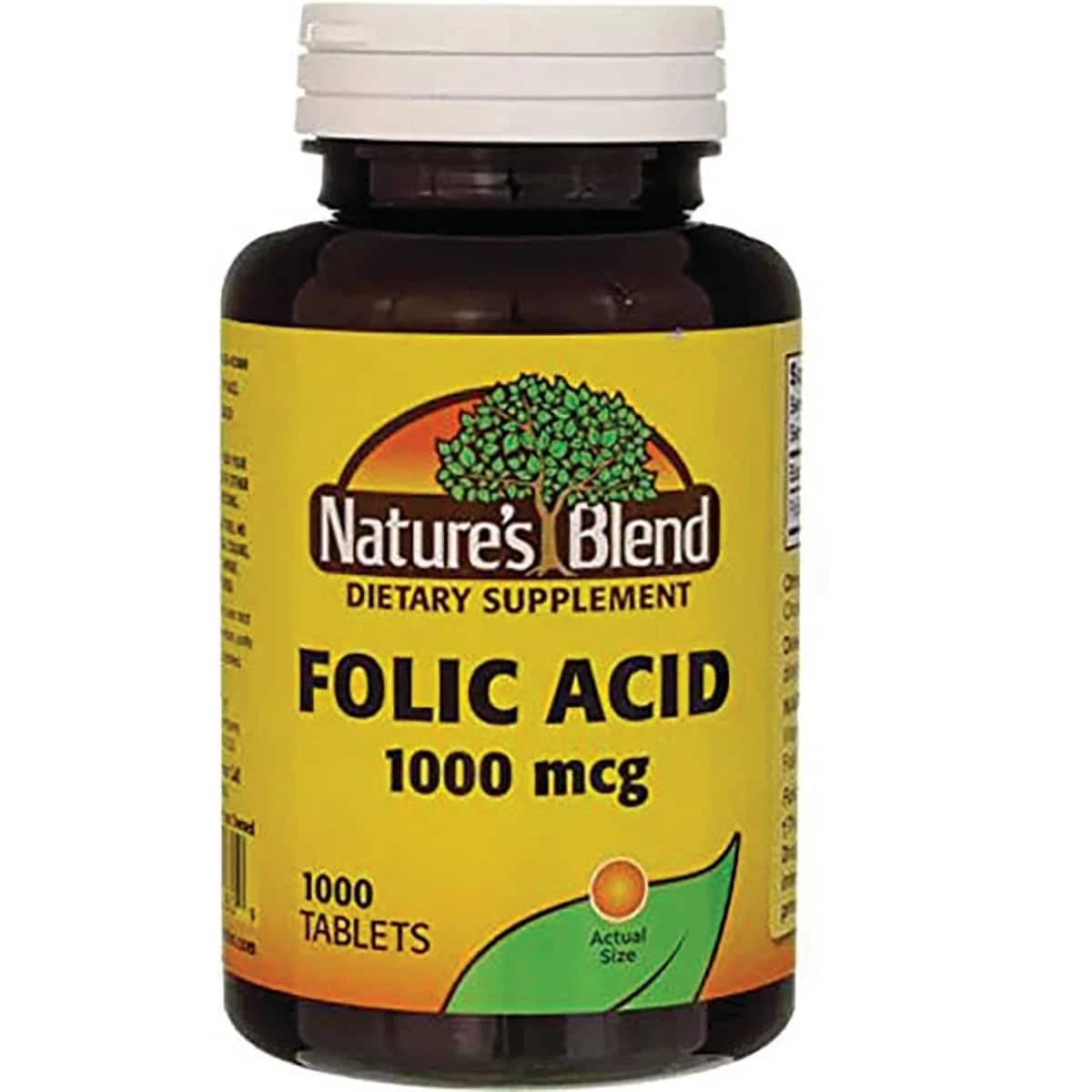 Folic Acid 1000 mcg Tablets for Nature's Blend (Pack of 1)