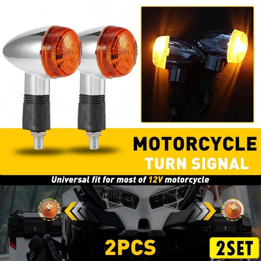4Pcs Turn Signal Lights Amber for Kawasaki Vulcan VN 1500 1600 1700 2000 800 900