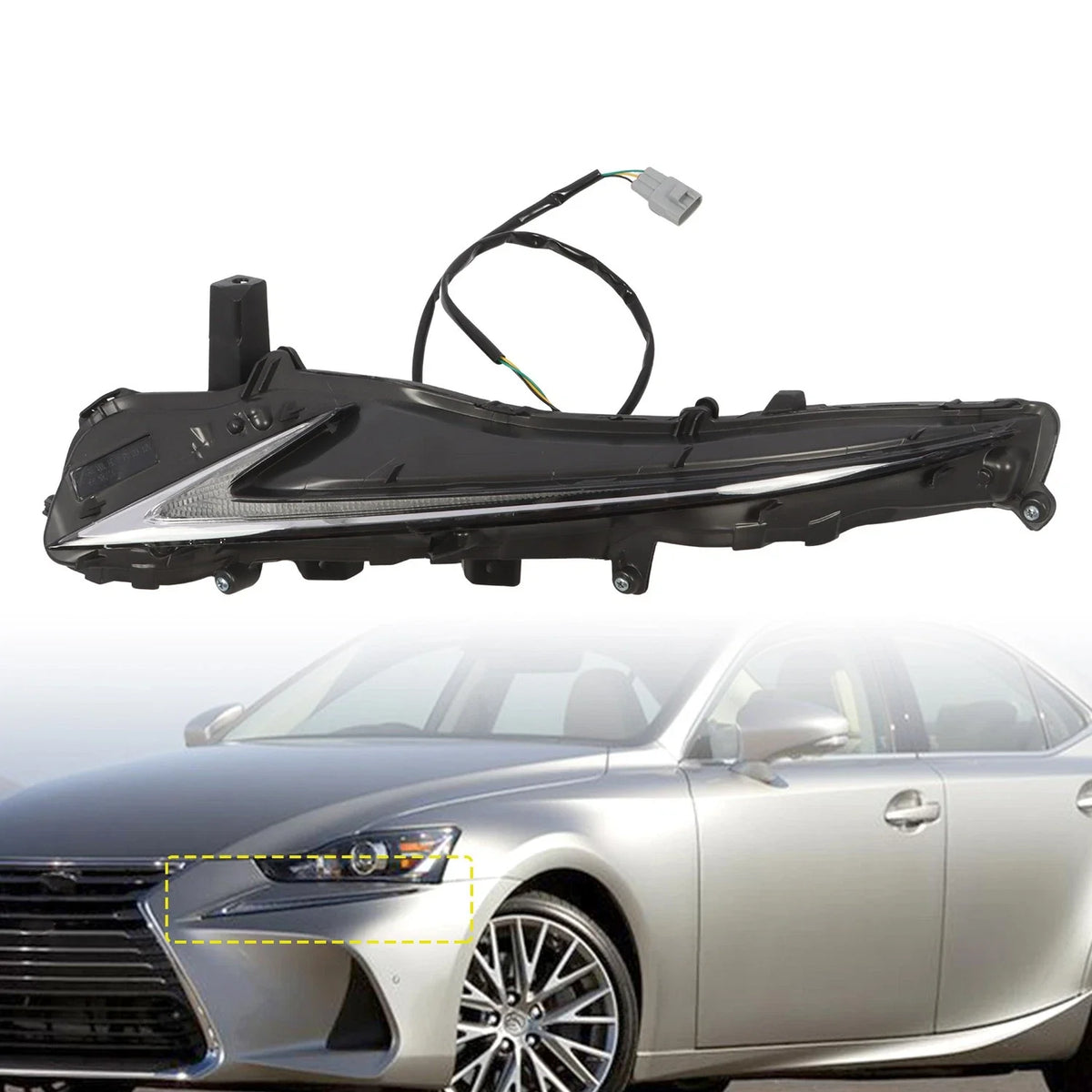 LED Daytime Running Light Left Side for Lexus IS300 IS350 IS200T (2017–2020)
