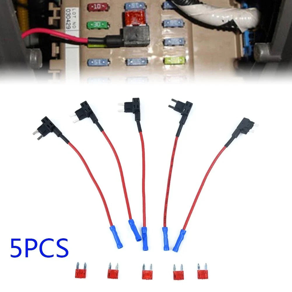 5pcs In-Line Car Add A Circuit Fuse Tap Adapter for MINI