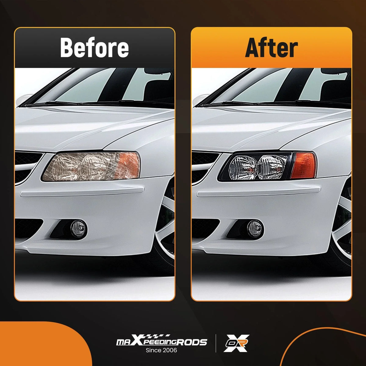 2X Headlight Lens Cover for Audi A6 C7 (2011–2015) 4G0941043E