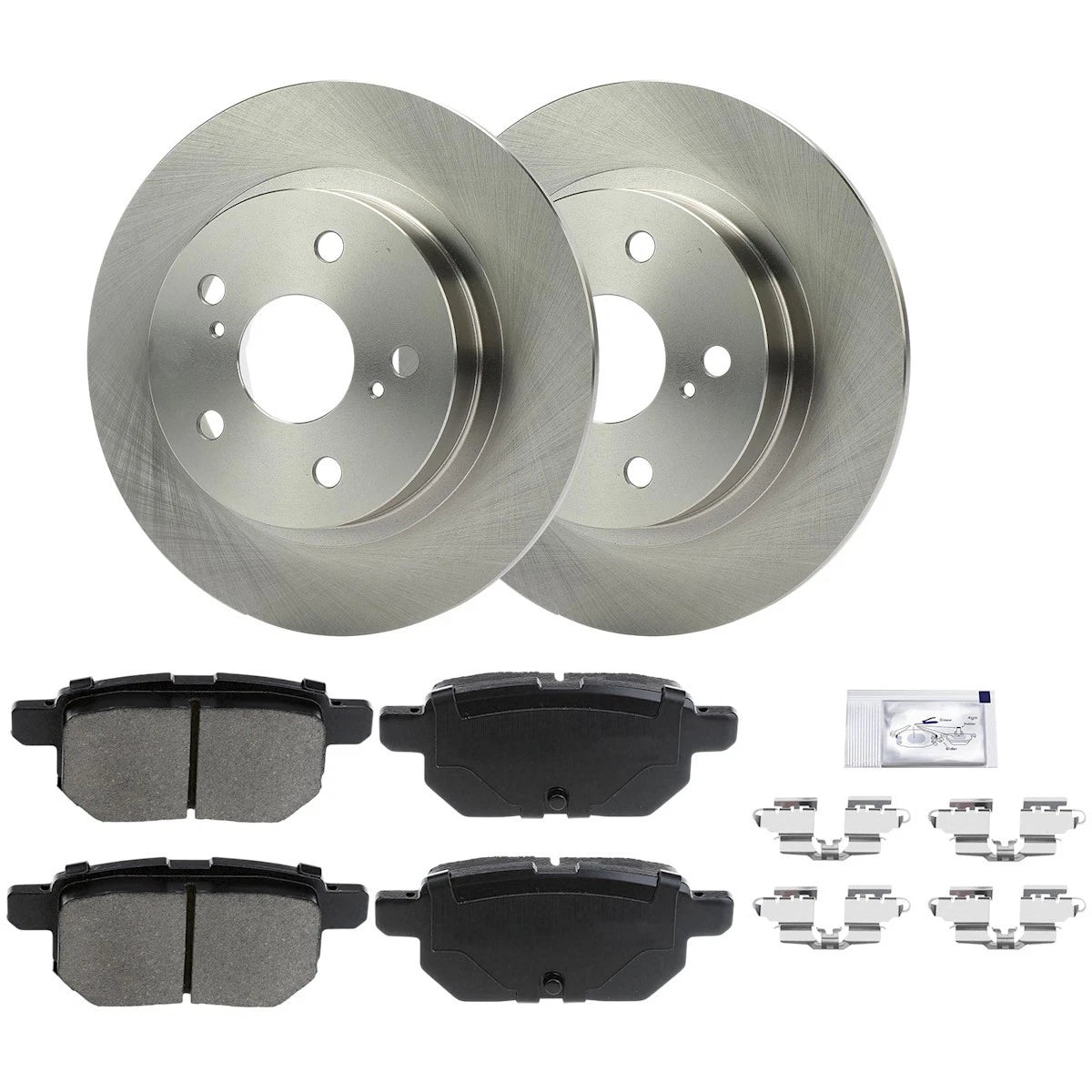 2X Brake Disc and Pad Kits Rear for Scion tC (2011–2016) 18054042, R31567, 12144179