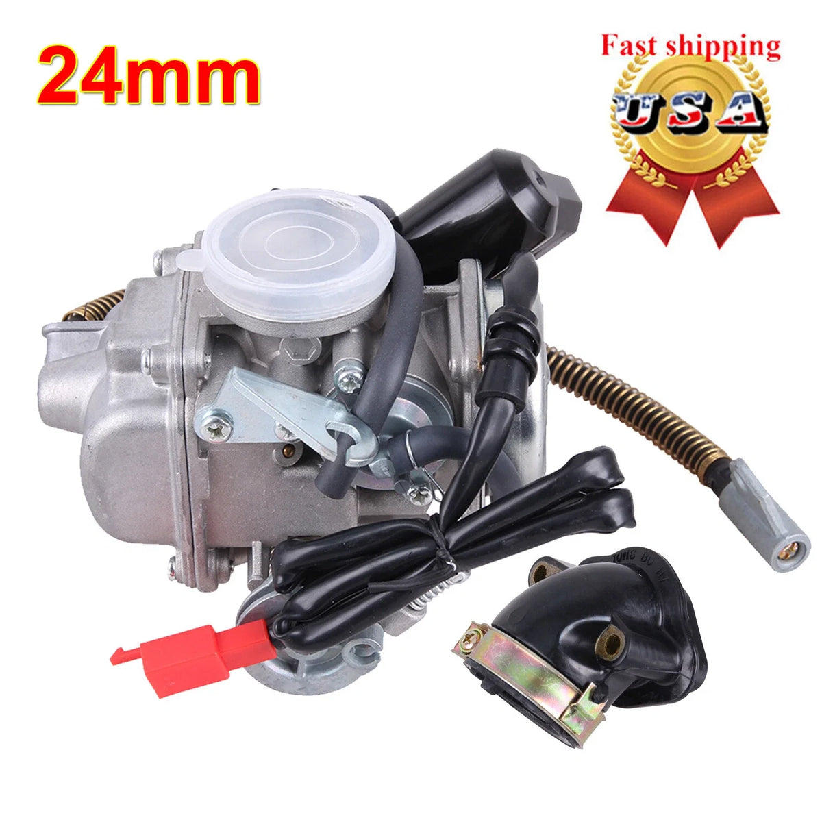 Carburetor & Intake Manifold for GY6 150cc Go Kart Scooter (GY6-150)