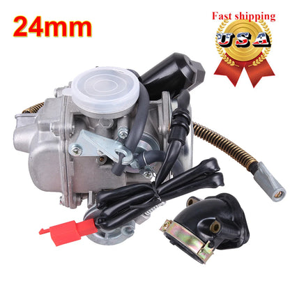 Carburetor & Intake Manifold for GY6 150cc Go Kart Scooter (GY6-150)