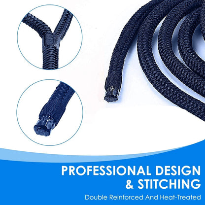 Set of 4 Double Braided Nylon Boat Dock Lines for (20FT)