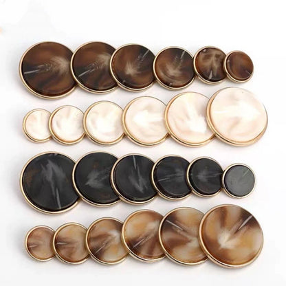 5 PCS Round Arrow Pattern Buttons for Clothes Sew