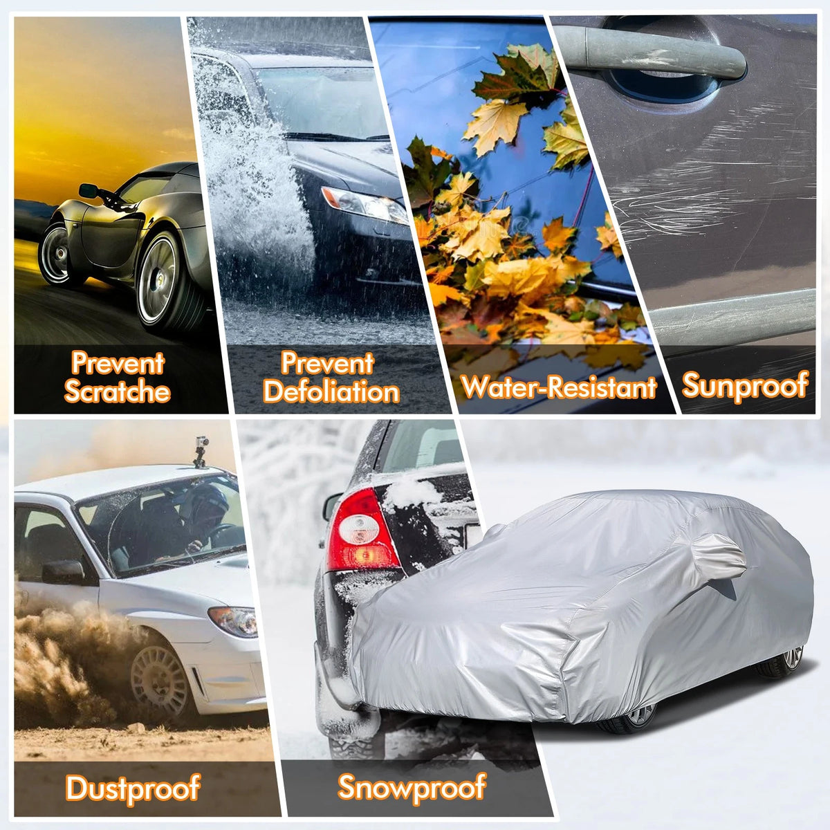 Waterproof Car Cover for Coupe Sedan (4.5-4.7m) NEV A52-15-3-L