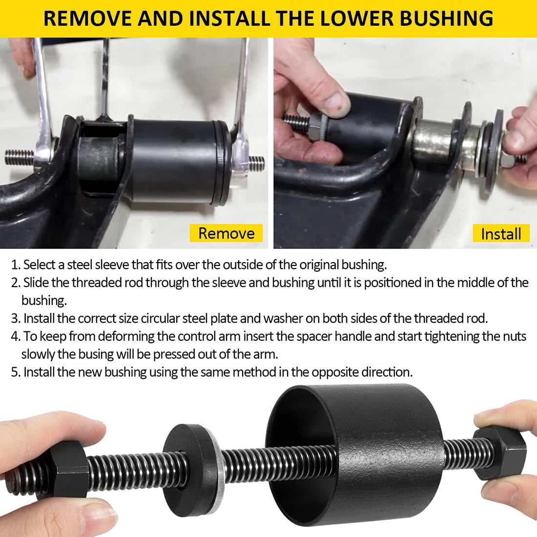 Control Arm Bushing Tool for RideTech GM (1964–1988) 85000009