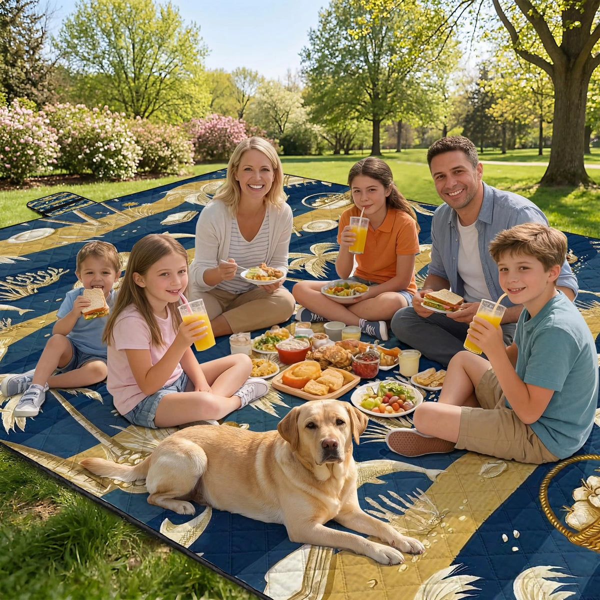 Extra Large Waterproof Picnic Blanket for Outdoor Use (79" x 118")