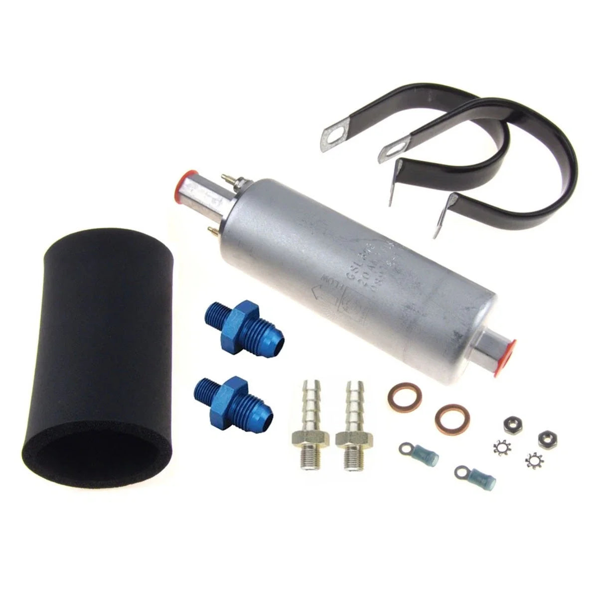 Walbro/TI GSL393 Inline Fuel Pump +6AN Fittings for